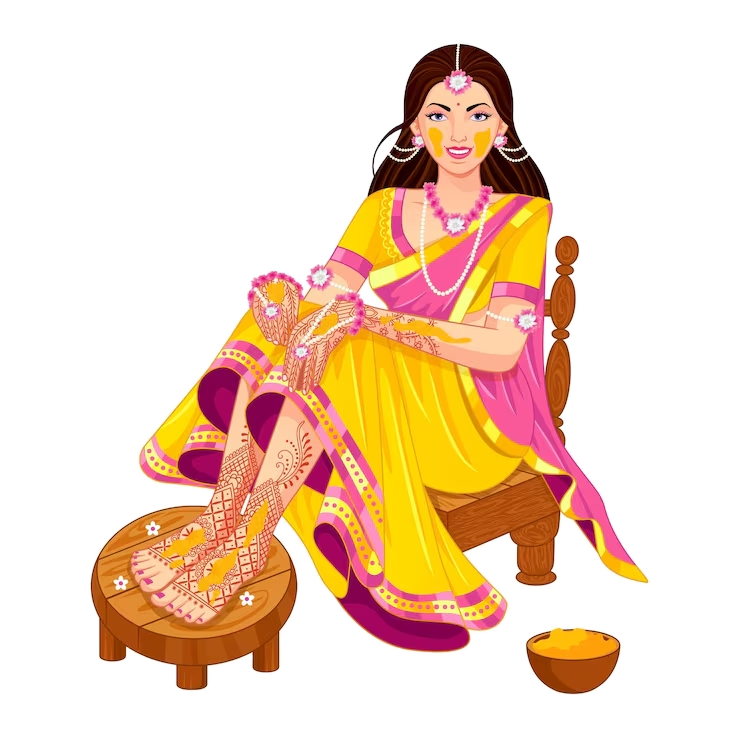 Indian Bride Haldi Ceremony